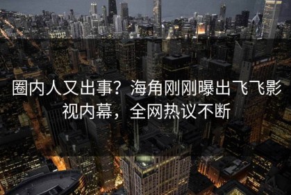 圈内人又出事？海角刚刚曝出飞飞影视内幕，全网热议不断
