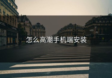怎么高潮手机端安装