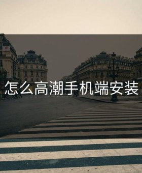 怎么高潮手机端安装