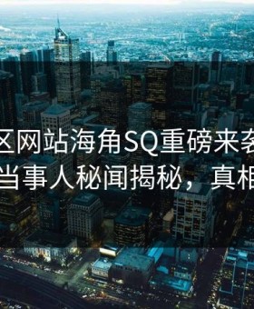 海角社区网站海角SQ重磅来袭！实时震撼当事人秘闻揭秘，真相大白