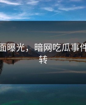 炸裂画面曝光，暗网吃瓜事件真相反转